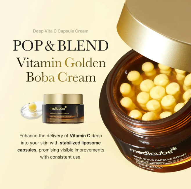 Medicube Deep Vita C Capsule Cream 55g Korean Brightening Cream for Dark Spots