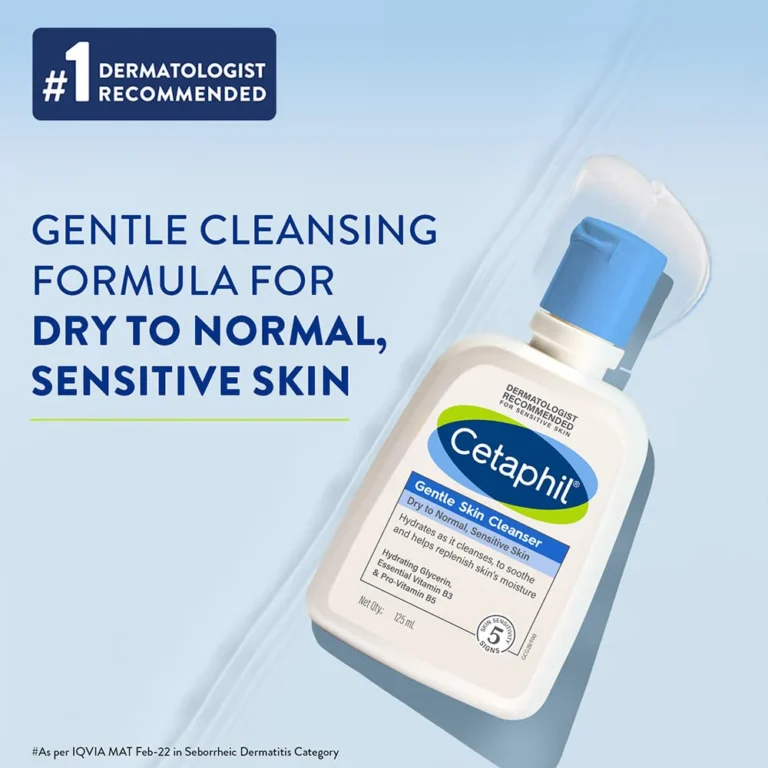 Cetaphil Gentle Skin Cleanser Travel Size 125mL for sensitive skin